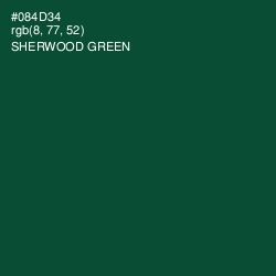 #084D34 - Sherwood Green Color Image
